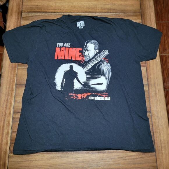 The Walking Dead SS Black Unisex Tee Negan "You are mine" - Size XXL - Picture 2 of 4